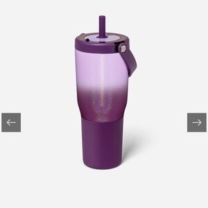 Purple Ombre Insulated Travel Tumbler with Straw - 35 OZ